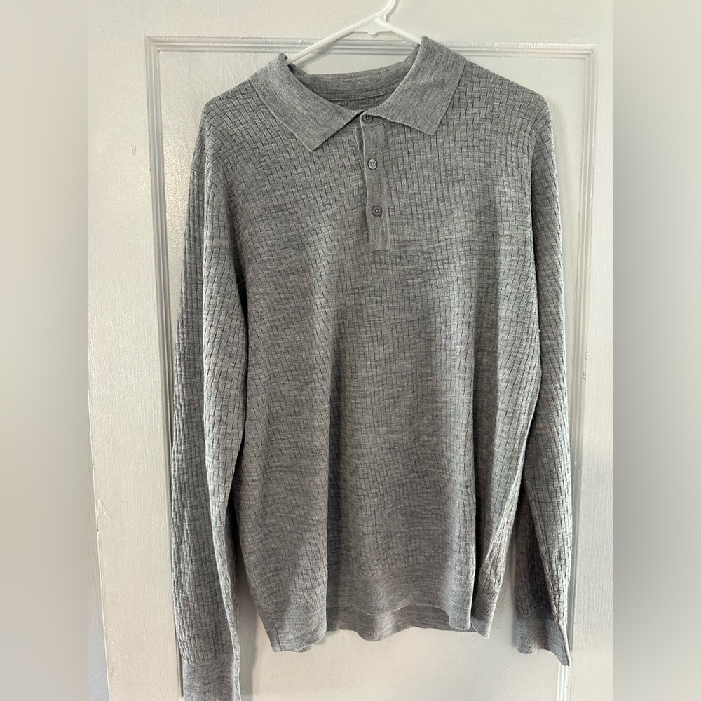 Apt. 9 Men’s Merino Blend Textured Sweater Polo